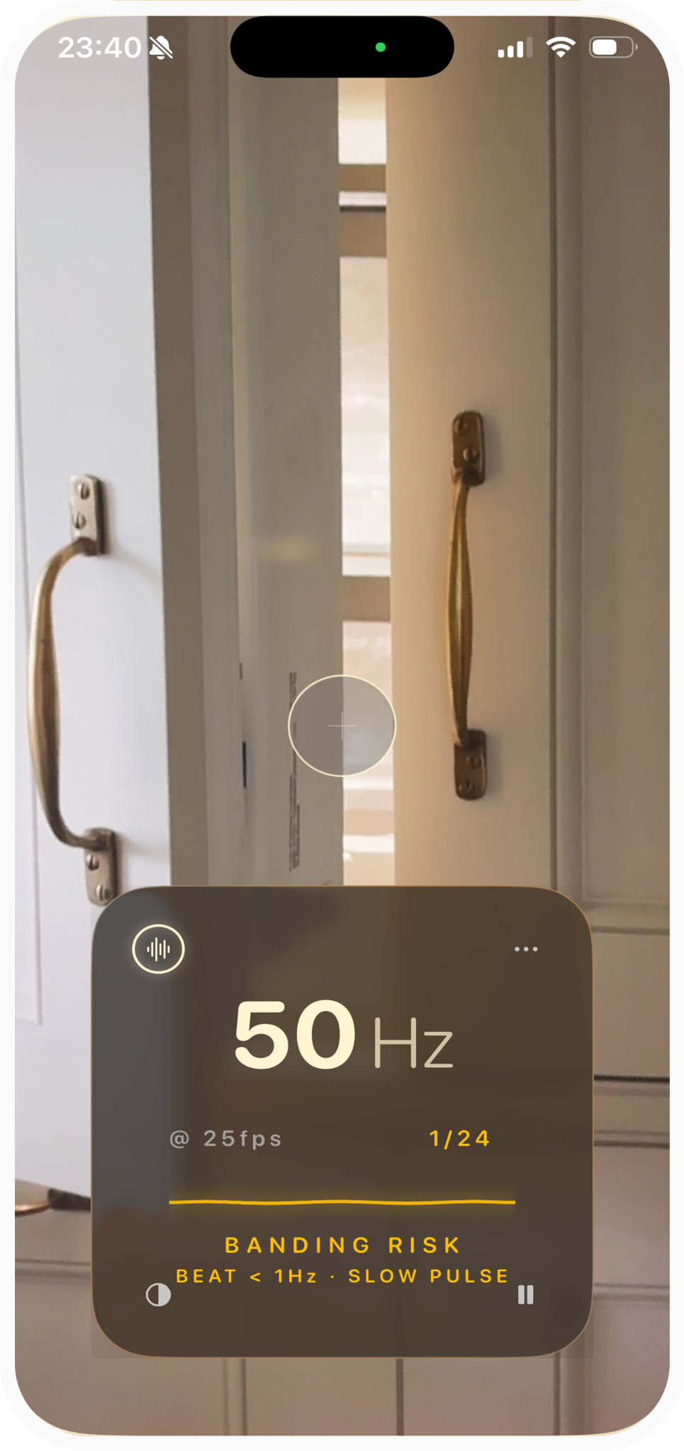 ColourTemp flicker detection mockup